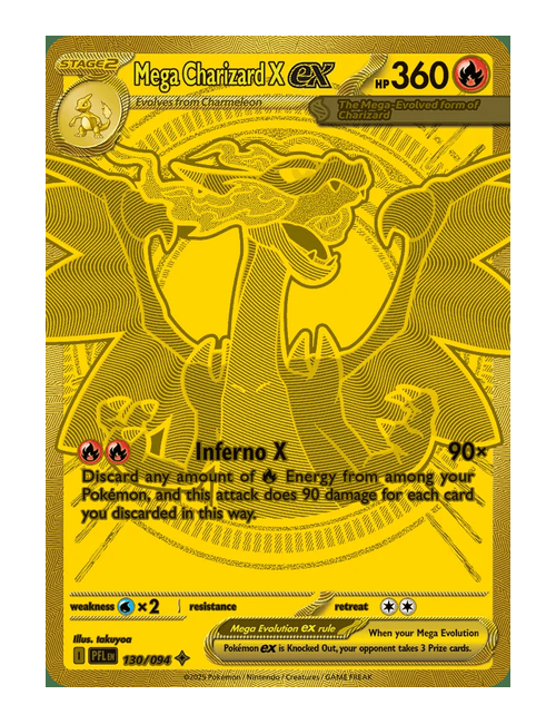 Mega Charizard X ex #130/094 - Phantasmal Flames