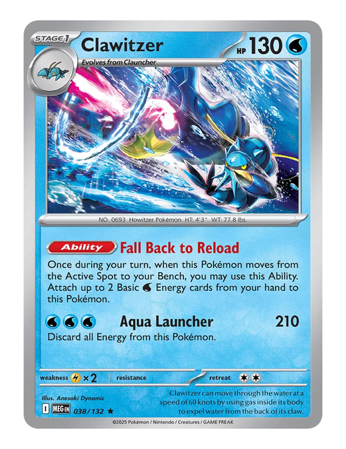 Clawitzer #038 - Mega Evolution