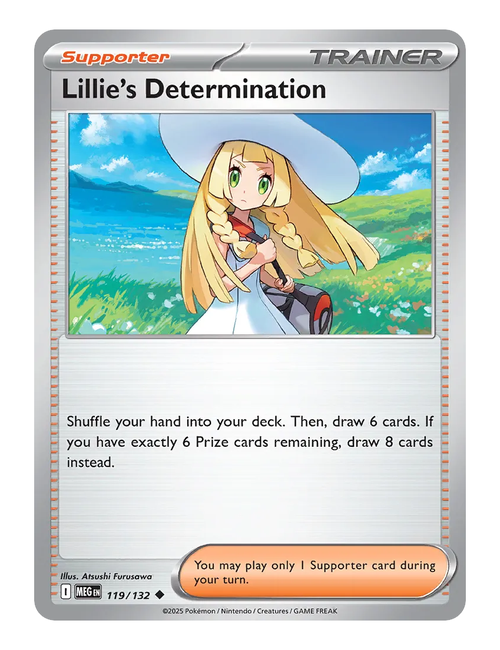 Lillie's Determination #119 (Reverse Holo) - Mega Evolution
