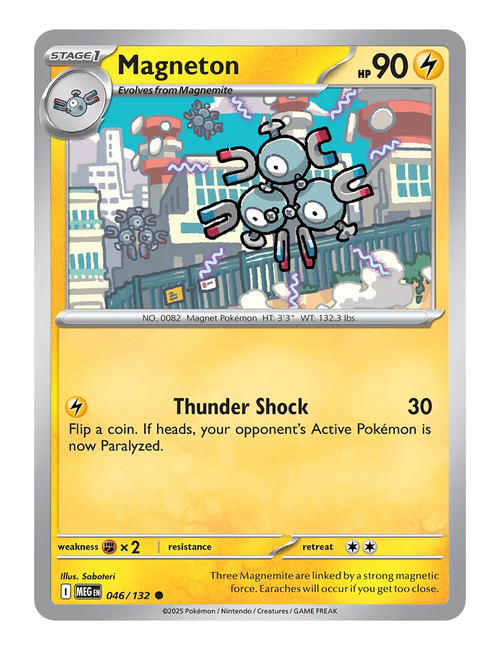 Magneton #046 (Reverse Holo) - Mega Evolution