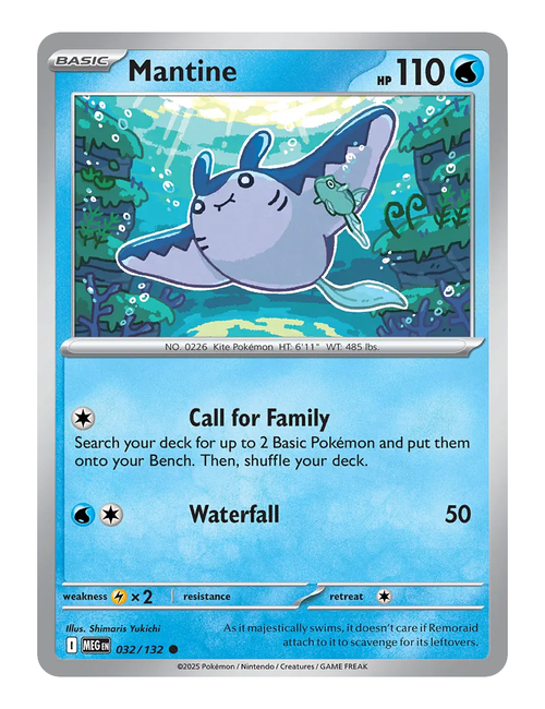 Mantine #032 (Reverse Holo) - Mega Evolution