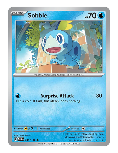 Sobble #039 (Reverse Holo) - Mega Evolution