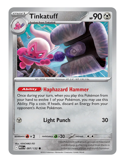 Tinkatuff #097 (Reverse Holo) - Mega Evolution