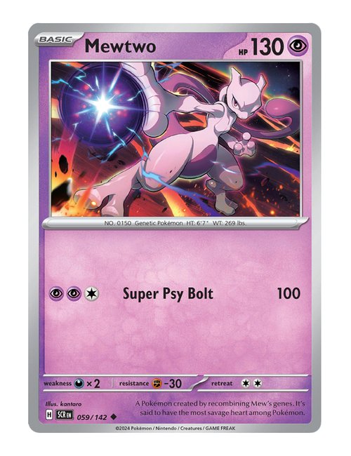 Mewtwo #59/142 - Stellar Crown Reverse Holo