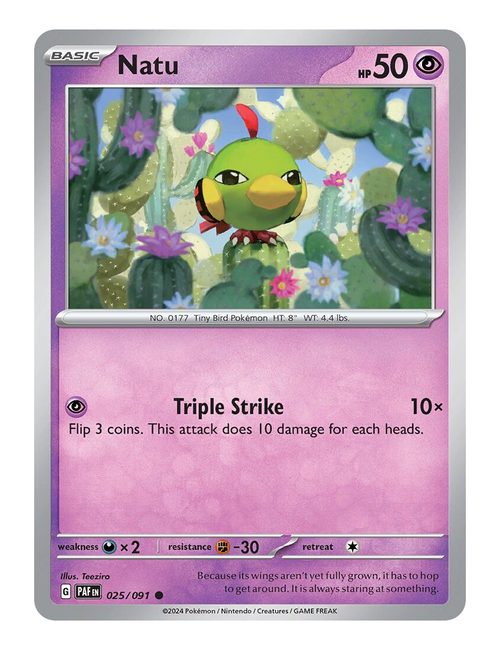 Natu #025 - Paldean Fates