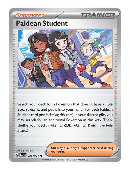 Paldean Student #086 (Reverse Holo) - Paldean Fates
