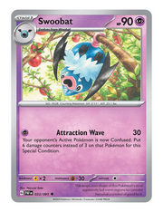 Swoobat #033 (Reverse Holo) - Paldean Fates