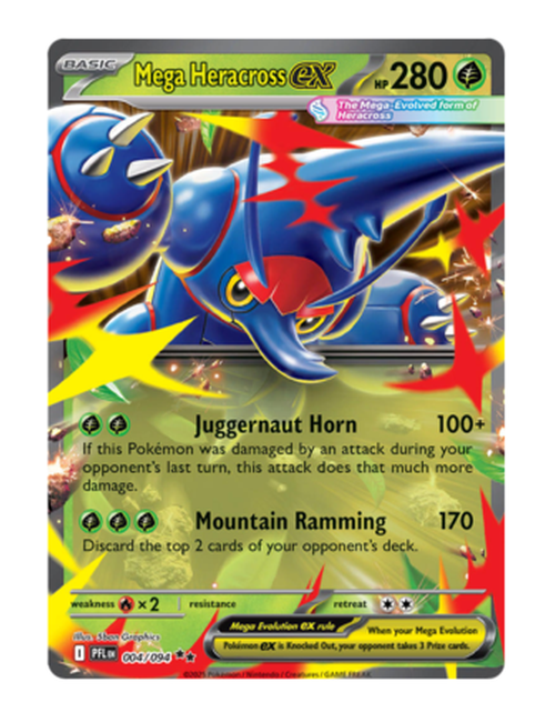 Mega Heracross ex #004/094 - Phantasmal Flames