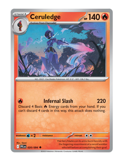 Ceruledge #020/094 - Phantasmal Flames
