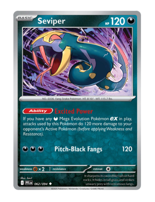 Seviper #062/094 - Phantasmal Flames