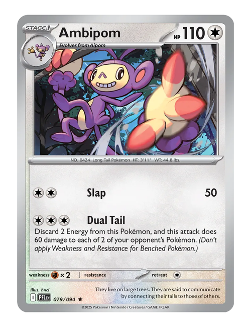 Ambipom #079 (Reverse Holo) - Phantasmal Flames