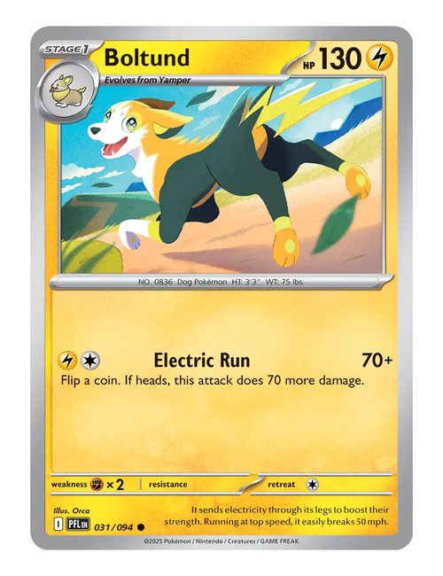Boltund #031 (Reverse Holo) - Phantasmal Flames