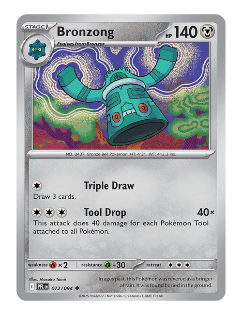 Bronzong #072 (Reverse Holo) - Phantasmal Flames