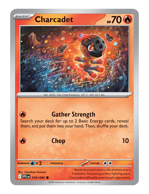 Charcadet #019 (Reverse Holo) - Phantasmal Flames