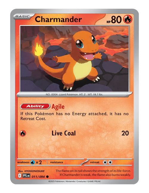 Charmander #011 (Reverse Holo) - Phantasmal Flames