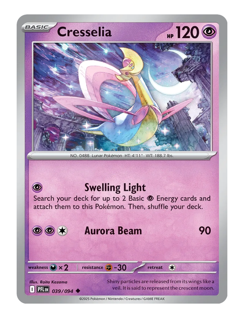 Cresselia #039 (Reverse Holo) - Phantasmal Flames