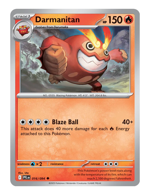 Darmanitan #016 (Reverse Holo) - Phantasmal Flames