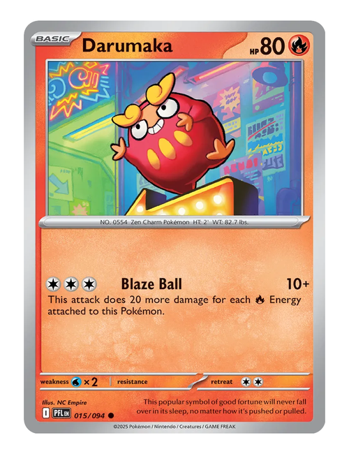 Darumaka #015 (Reverse Holo) - Phantasmal Flames