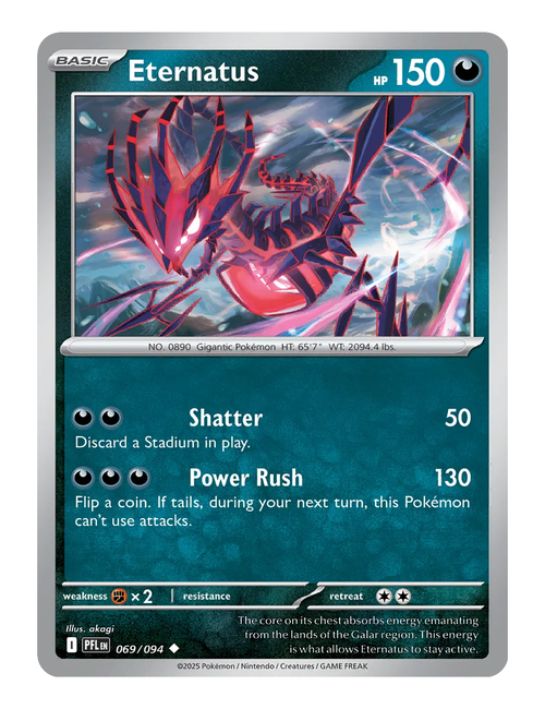 Eternatus #069 (Reverse Holo) - Phantasmal Flames