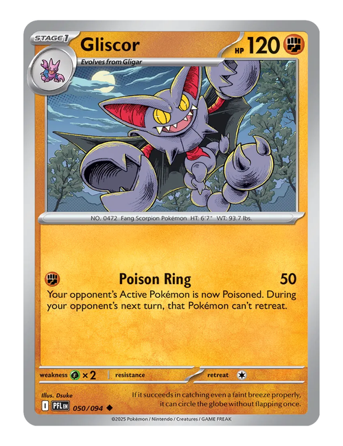 Gliscor #050 (Reverse Holo) - Phantasmal Flames