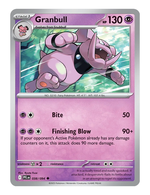 Granbull #038 (Reverse Holo) - Phantasmal Flames