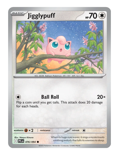 Jigglypuff #076 (Reverse Holo) - Phantasmal Flames