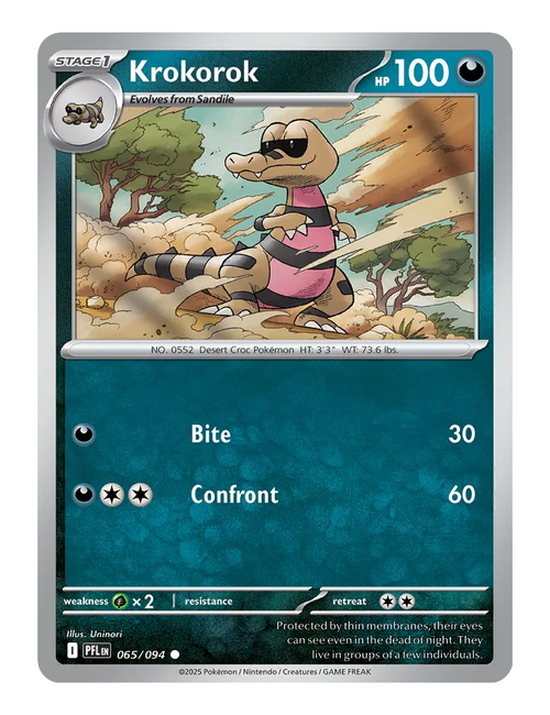 Krokorok #065 (Reverse Holo) - Phantasmal Flames