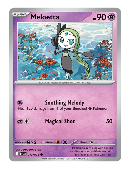 Meloetta #040 (Reverse Holo) - Phantasmal Flames