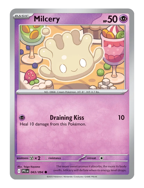 Milcery #043 (Reverse Holo) - Phantasmal Flames