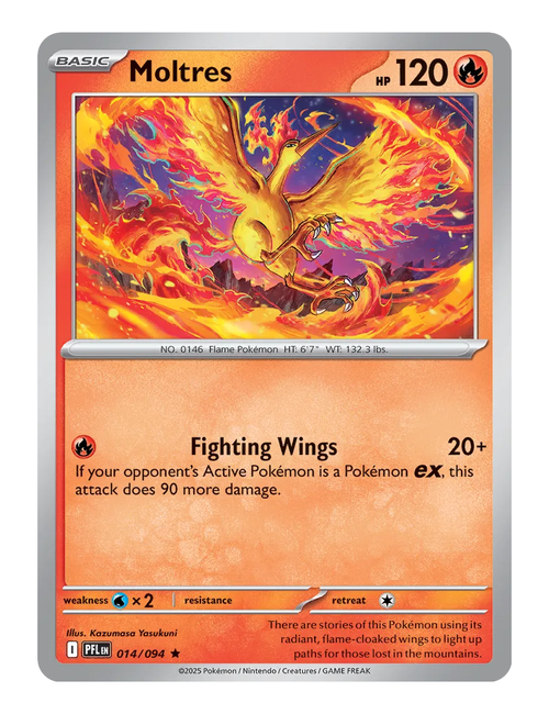 Moltres #014 (Reverse Holo) - Phantasmal Flames