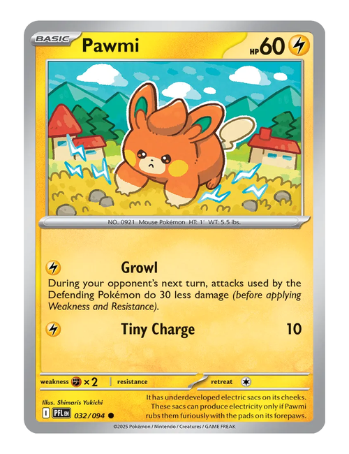 Pawmi #032 (Reverse Holo) - Phantasmal Flames