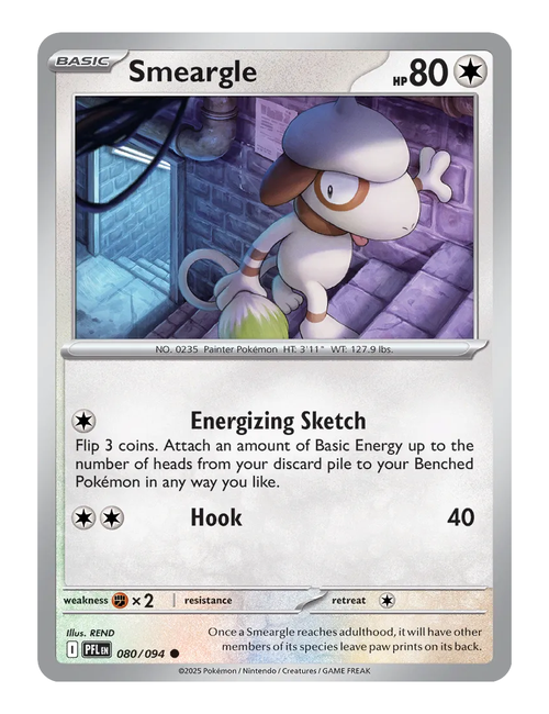 Smeargle #080 (Reverse Holo) - Phantasmal Flames