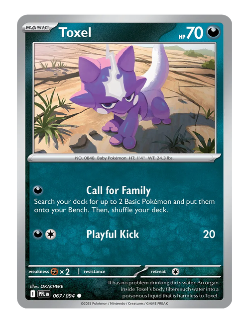 Toxel #067 (Reverse Holo) - Phantasmal Flames