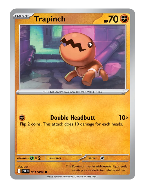 Trapinch #051 (Reverse Holo) - Phantasmal Flames