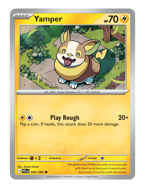 Yamper #030 (Reverse Holo) - Phantasmal Flames
