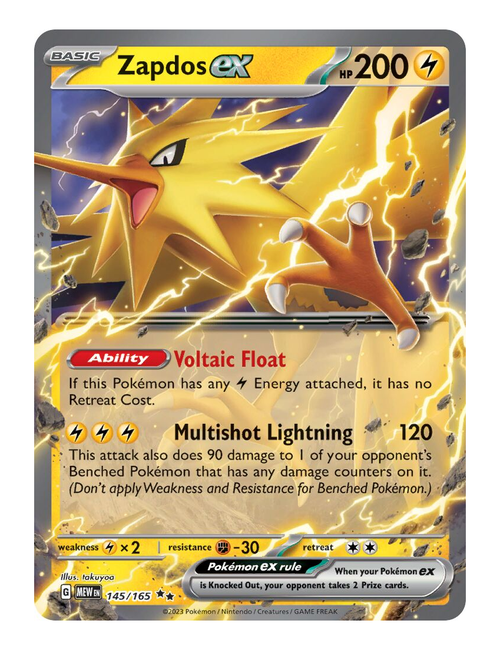 Zapdos ex #145 - Scarlet & Violet 151