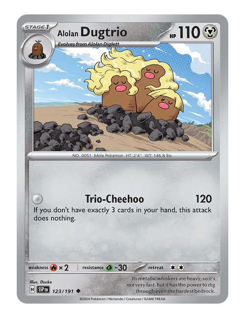 Alolan Dugtrio #123 - Surging Sparks