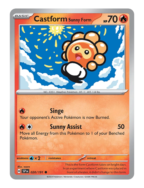 Castform Sunny Form #020 - Surging Sparks