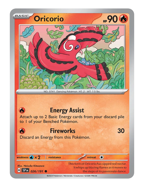 Oricorio #026 - Surging Sparks