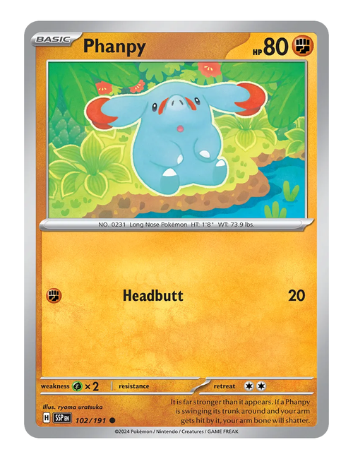 Phanpy #102 - Surging Sparks
