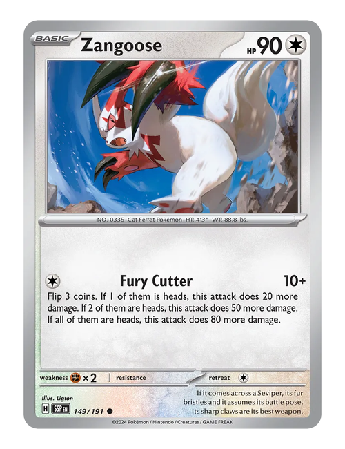 Zangoose #149 - Surging Sparks